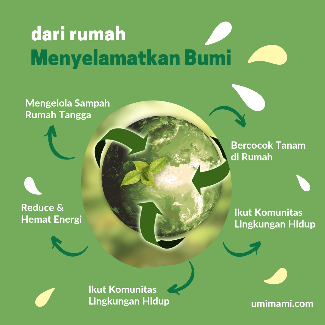 5 Hal Sederhana Menyelamatkan Bumi Dari Rumah - Umimami.com