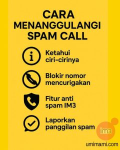 cara menanggulangi spam call